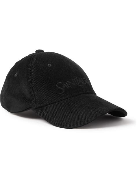 Shop Saint Laurent Logo Baseball Cap 